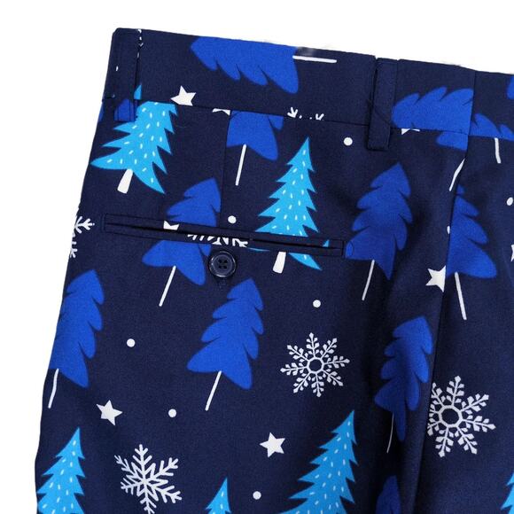 Opposuits Men's 32x33" Winter Woods Dress Pant Slacks Holiday Christmas Trees - Picture 6 of 6